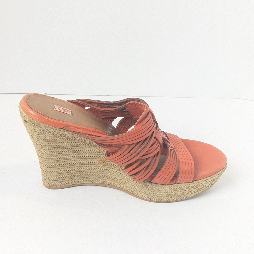 UGG Orange leather Melinda Wedges - Picture 9 of 16